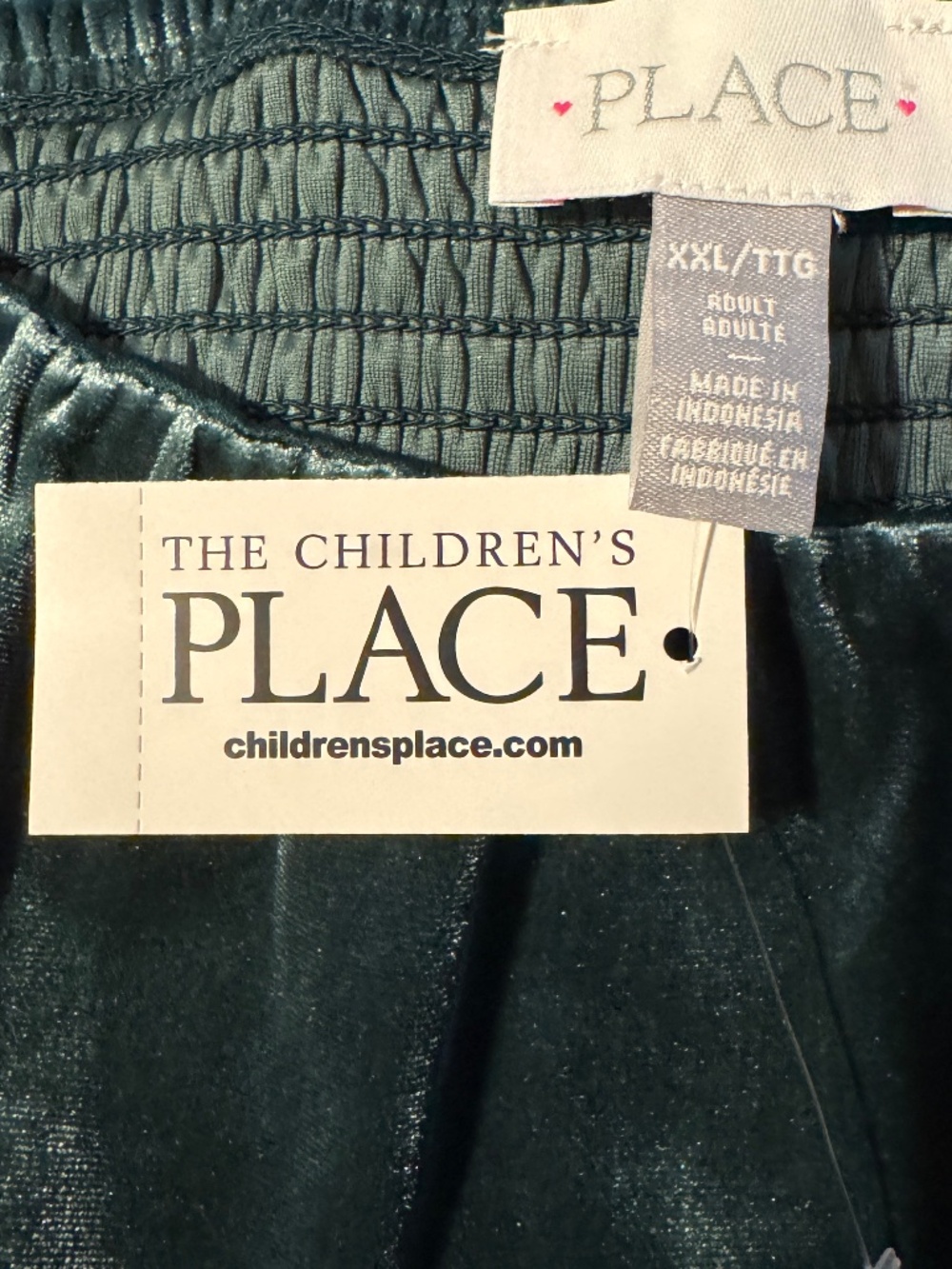 NWT (XXL) Womens Matching Family Velour A-Line Dress - Green - Picture 6 of 9